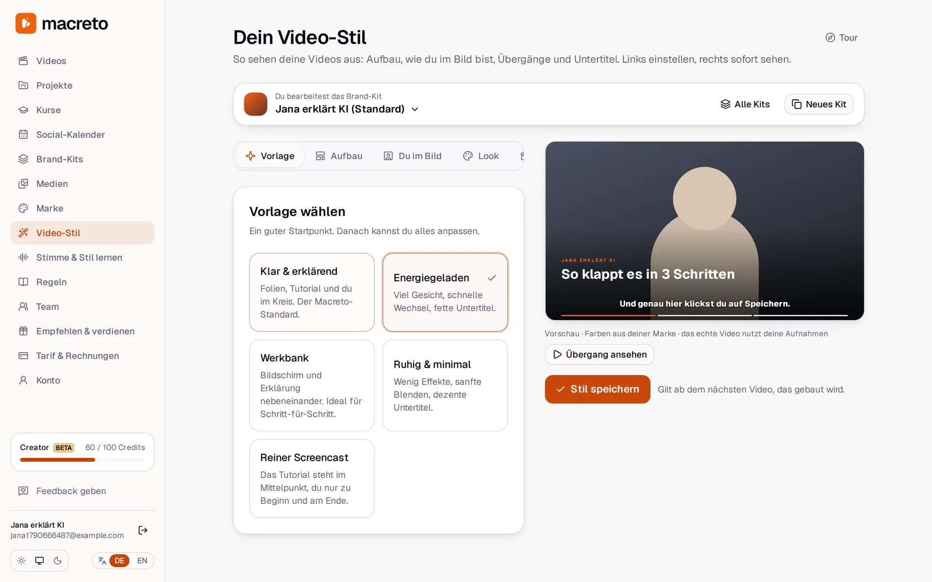 Macreto: Dein Look, nicht unserer